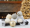 CG Hunter Holiday 6-Piece Shatter Resistant 6-inch Ornaments Gold/Silver/Cream
