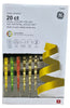 GE Color Choice 20-Count Dual Color 100 LED Ice Crystal Icicle Lights Multi/White