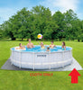 Intex Ground Cloth for 8ft to 14ft Round Frame Pool Gray
