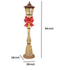 7-FT Holiday Lamp Post Red Holiday Bow with 150 LED Lights