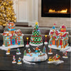 13-Piece Holiday Snowy Village with Lights and Sounds