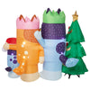 Gemmy 6.3-feet Giant Bluey Heeler Family Christmas Inflatable Scene