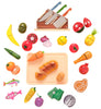 KidKraft Chop It Up 52-Piece Wooden Play Food Set