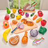 KidKraft Chop It Up 52-Piece Wooden Play Food Set