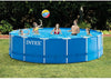 Intex 15ft X 48in Metal Frame Pool Set with Filter Pump, Ladder, Ground Cloth & Pool Cover