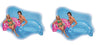 Intex Sit 'N Float Inflatable Lounges Blue and Pink 4 Pack 60" X 39"