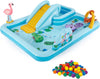 Intex Inflatable Jungle Adventure Play Center Kiddie Pool with 100 Multi-Color Fun Ballz