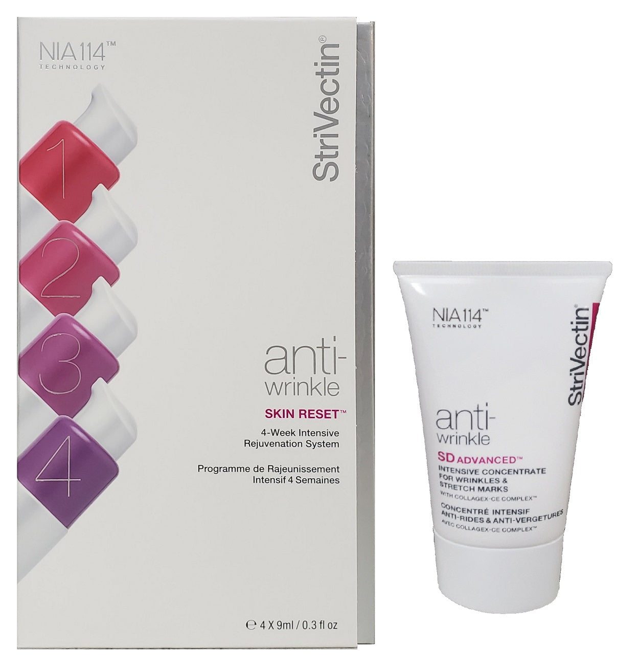 StriVectin Skin Reset Anti-Wrinkle Rejuvenation System and Intensive Concentrate