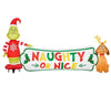 Gemmy 9FT Wide LED Grinch and Max with "Naughty or Nice" Scene Inflatable