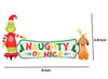 Gemmy 9FT Wide LED Grinch and Max with "Naughty or Nice" Scene Inflatable