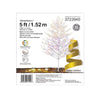 GE 5-ft Winterberry White Artificial Branch Christmas Tree with Multicolor LED Lights