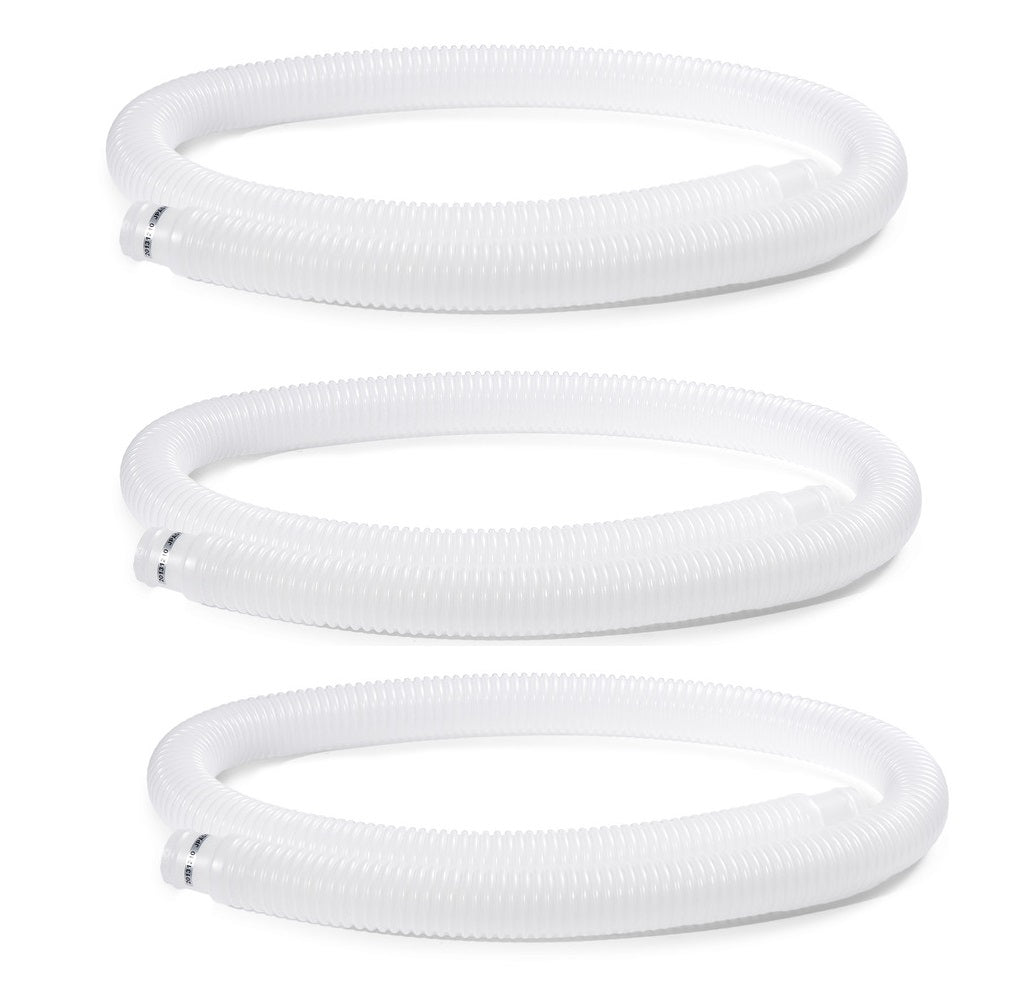 Intex 1.25 Inch Diameter Accessory Pool Pump Replacement Hose 59In Long (3 Pack)