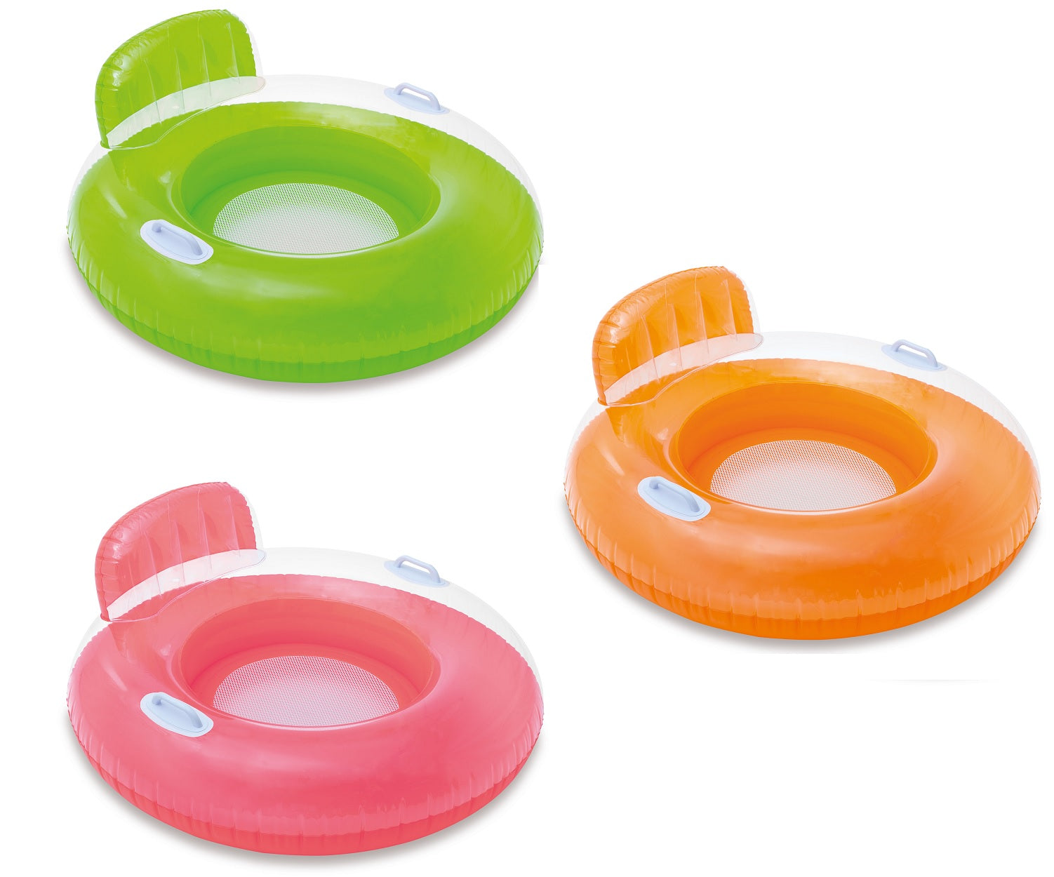 Intex Candy Color Inflatable Lounges 40-inch Diameter 3-Pack