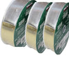 3pk-Kirkland Wire Edged Double-Sided Gold and Silver Metallic Ribbon 50yd X 1.5in