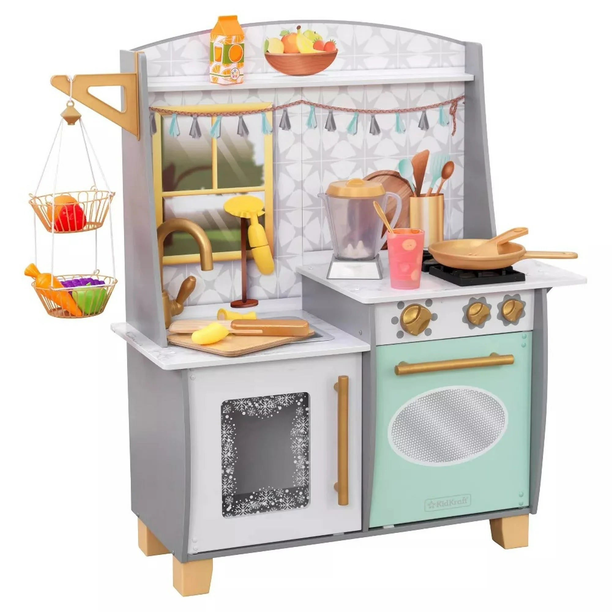 KidKraft Smoothie Fun Wooden Play Kitchen with 22 Accessories