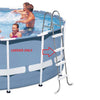 Intex Steel Frame Above Ground Swimming Pool Ladder for 48" Wall Height Pools