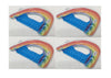4 Pack Rare HTF RAINBOW Color New INTEX Sit N Float Inflatable Pool Raft Chair Lounge