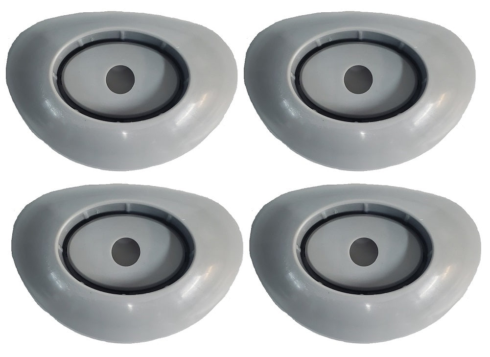 Replacement Coleman Power Steel Footing (Leg Caps) For Swimming Pool Gray 4-Pack