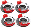 Intex Red Fire Edition River Run 1 Inflatable Floating Lake Tube 53-inch 4-Pack