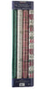 Kirkland Signature 4 Roll Christmas Gift Wrap 180 sq ft Total Poinsettia/Plaid/Off White/Green