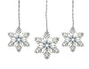 GE StayBright Random Sparkle 8-Count 96 LED Snowflake Icicle Lights Warm White