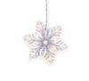 GE StayBright Random Sparkle 8-Count 96 LED Snowflake Icicle Lights Warm White