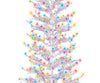 GE Winterberry Pre-Lit 7-FT White Branch Tree with Multicolor LED Microbright Lights