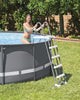 Intex Deluxe Pool Ladder with Removable Steps for 52" H Wall Above Ground Pool
