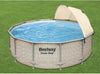 Bestway 13' x 42" Power Steel Frame Above Ground Round Swimming Pool Set