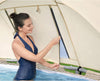 Bestway 13' x 42" Power Steel Frame Above Ground Round Swimming Pool Set