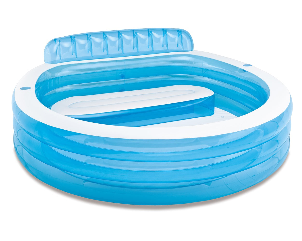 Intex Swim Center Inflatable Family Lounge Pool, 88" X 85" X 30", for Ages 3+