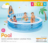 Intex Swim Center Inflatable Family Lounge Pool, 88" X 85" X 30", for Ages 3+