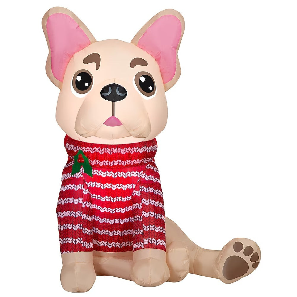 Holiday Living 3.5 ft Lighted French Bulldog Christmas Inflatable