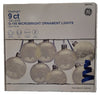 GE 9-count StayBright G-100 Microbright Ornament 135 LED Warm White String Lights