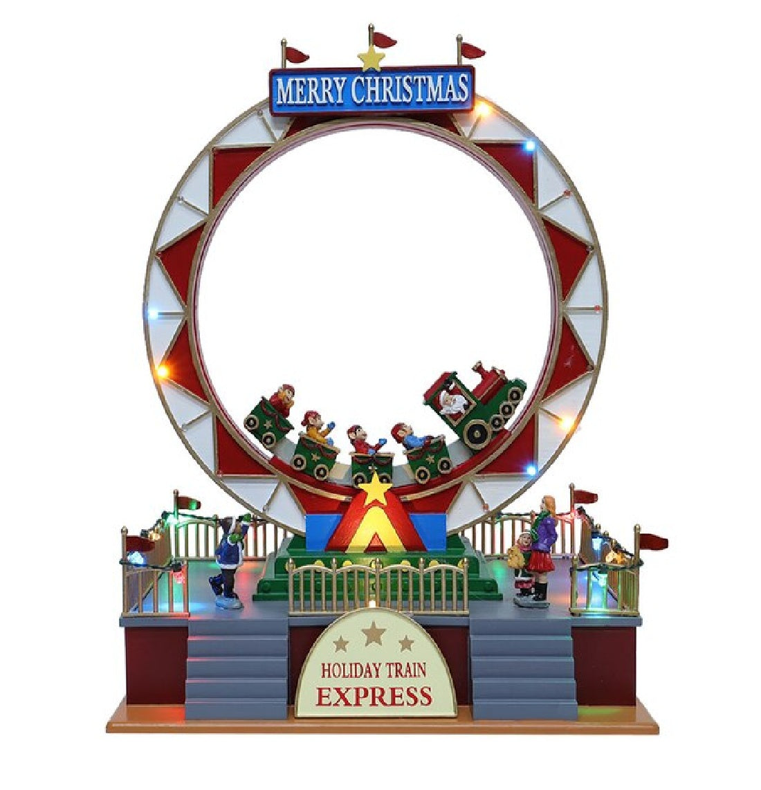 Carole Towne Holiday Train Express Lighted Musical Christmas Scene 5968061