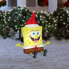 Gemmy Nickelodeon 3.5-ft SpongeBob with Santa Hat Christmas Inflatable