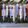 Gemmy LightShow ShootingStar Icicle Light String 10-Count Icicles White/Blue