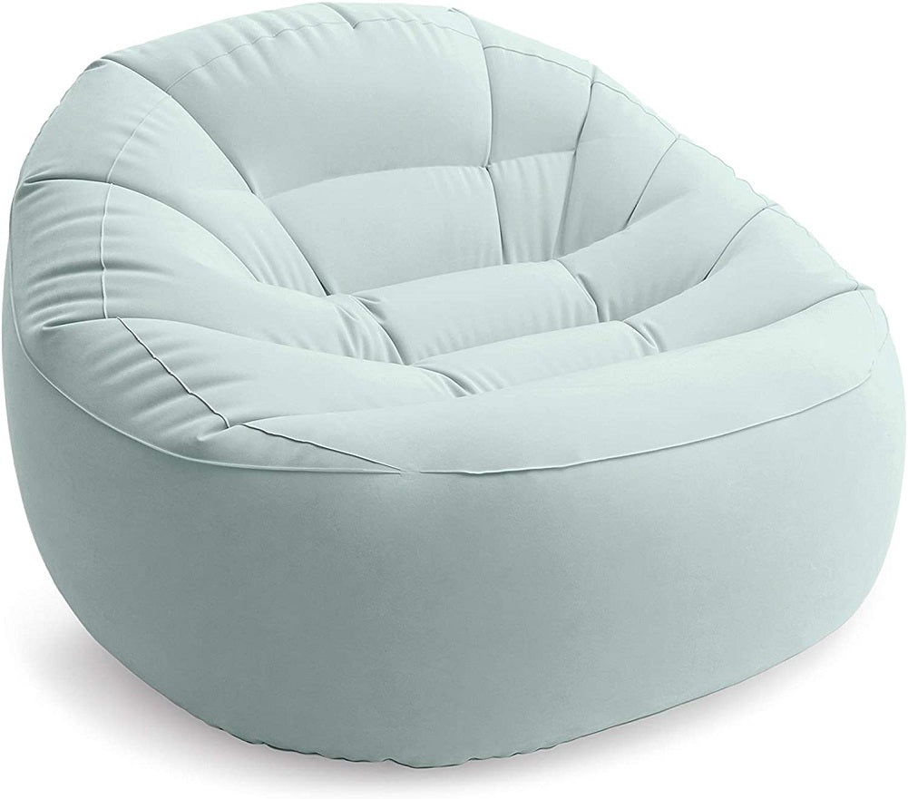 Intex Beanless Bag Inflatable Chair, 44" X 41" X 29" Mint Blue