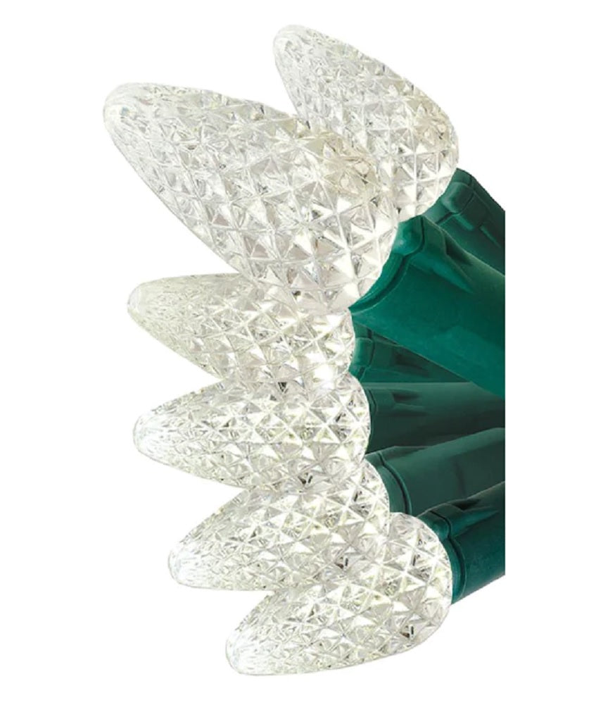 GE StayBright 150-Count 37.2-ft Warm White White LED Plug-In Christmas Lights