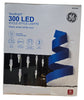 GE StayBright 300-Count LED Constant Warm White Icicle Lights with White Wire