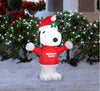 Gemmy Peanuts 3.5-FT Snoopy "Mistletoe Tester" Scene Holiday Inflatable