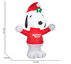 Gemmy Peanuts 3.5-FT Snoopy "Mistletoe Tester" Scene Holiday Inflatable