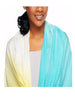 Lisa Rinna Collection 80 x 30 Dip Dyed Modal Scarf Lime Turquoise