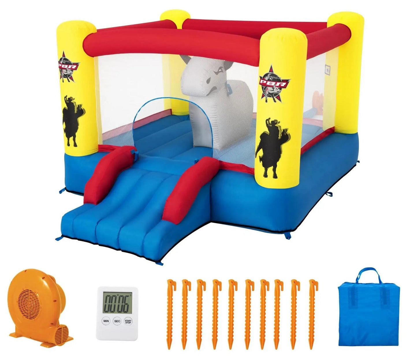 Bestway Brave the Bull Inflatable Bouncer 11ft x 8ft 6in x 6ft 1in