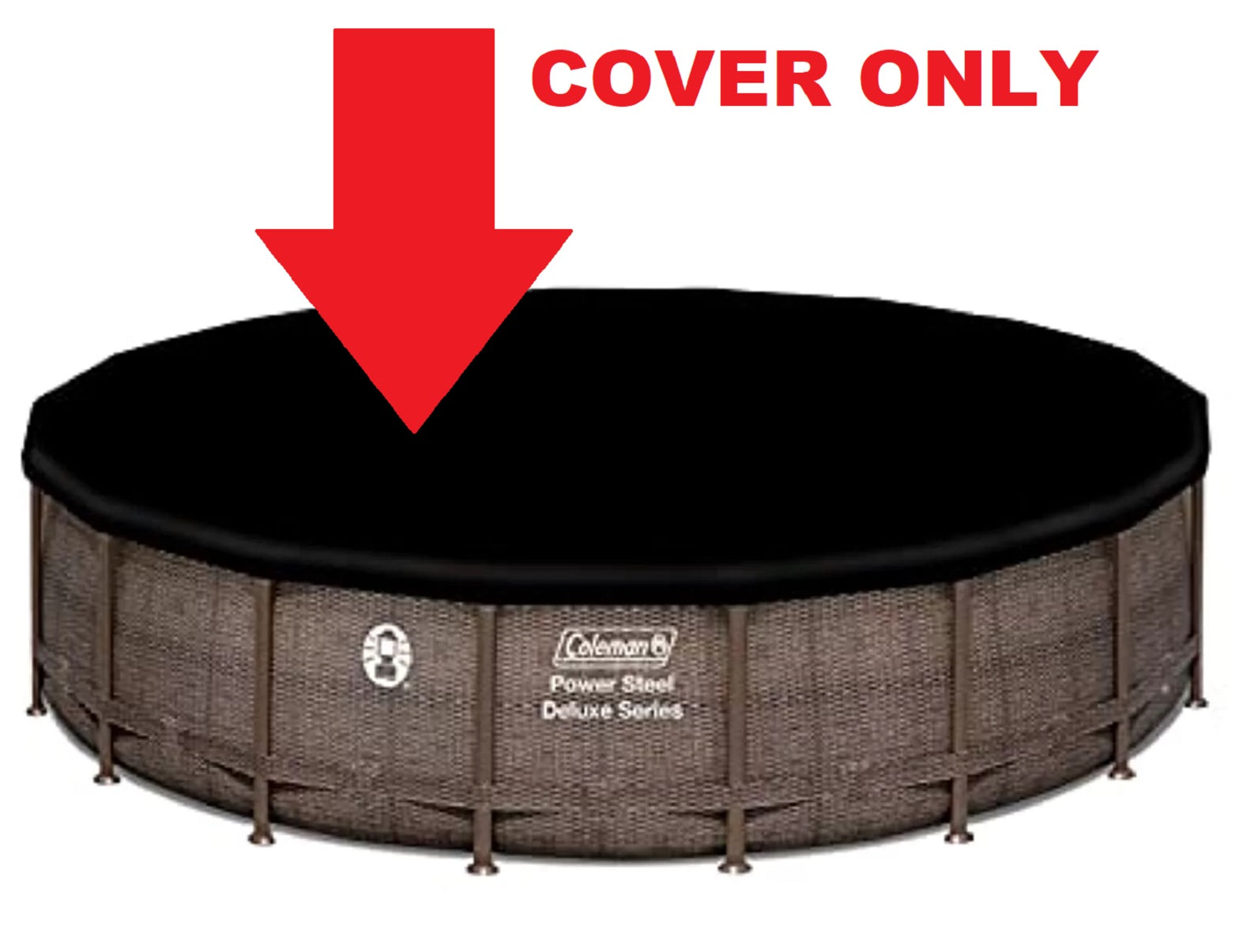 Replacement COVER for Bestway 20ft x 48in Power Steel Round Swimming Pool Black
