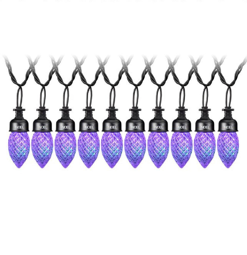 Gemmy LightShow Northern Sky Diamond Sparkle C9 Multicolor LED String Lights