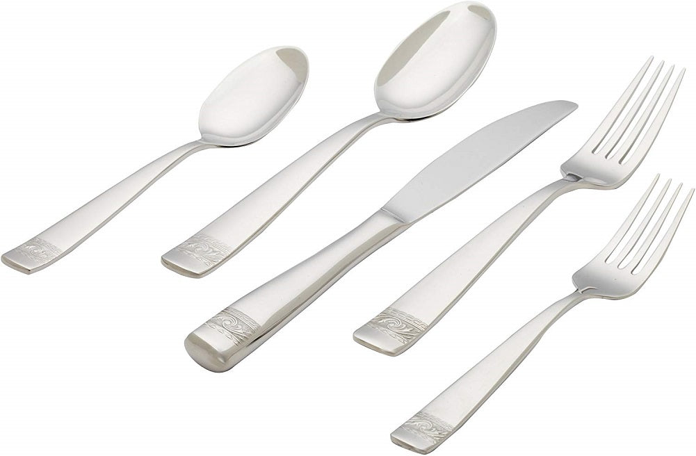 Yamazaki Crestwood 5-piece Place Setting Flatware Set 18/8 Stainless Steel