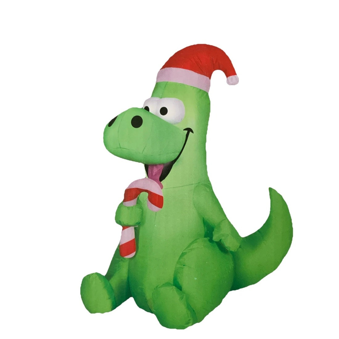 Holiday Living 3.5-ft Lighted Dinosaur with Candy Cane Christmas Inflatable
