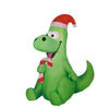 Holiday Living 3.5-ft Lighted Dinosaur with Candy Cane Christmas Inflatable