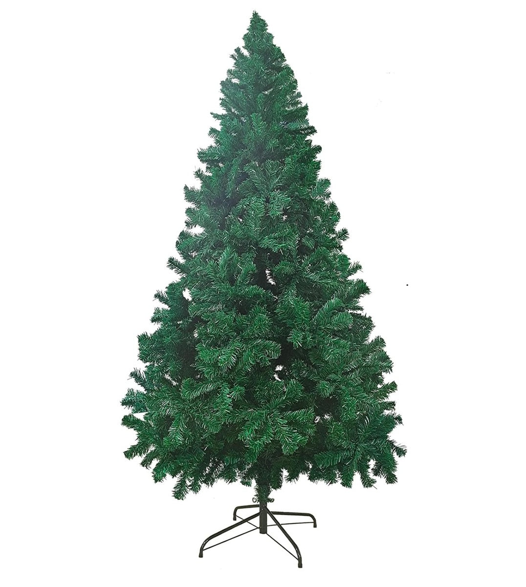 Premium 7-FT Artificial Pine Green Christmas Tree with Metal Stand and Decorations